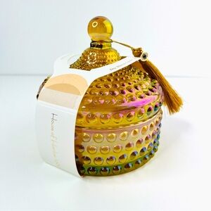 House of Harlow 1960 Amber Iridescent Pumpkin Chai Tassel Glass 14oz Candle